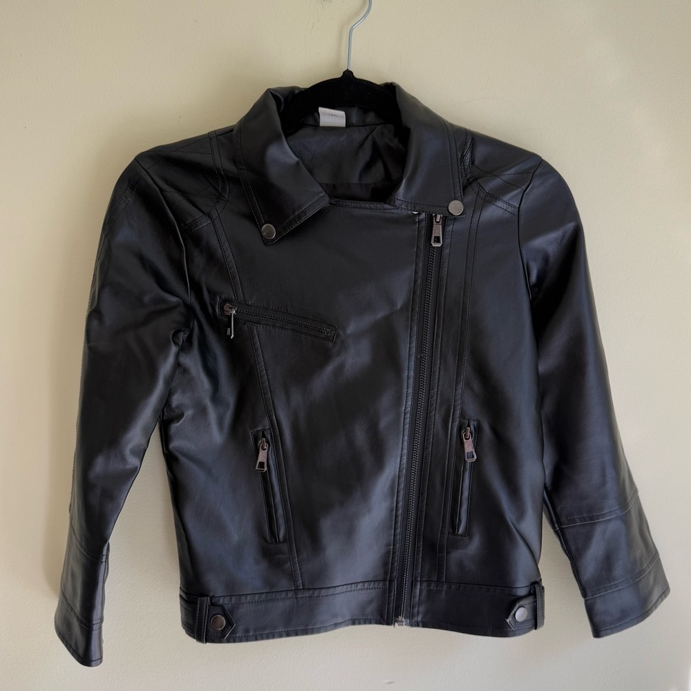 Lehour Black Faux Leather Jacket *GREAT USED CONDITION*